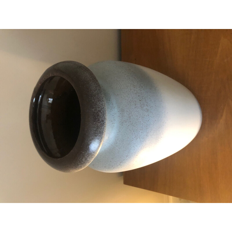 Vintage German Scheurich blue-grey vase, 1960