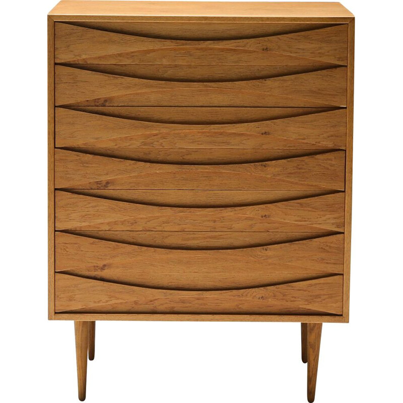 Vintage chest of drawers in oakwood by Arne Vodder, Denmark 1960s