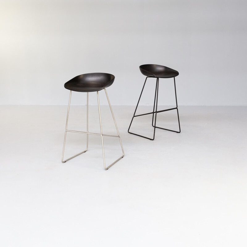 Pair of vintage AAS38 stools by Hee Welling for Hay