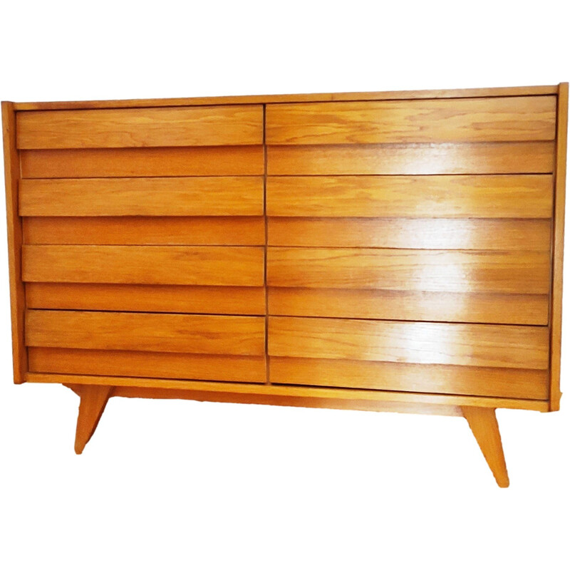 Vintage U-453 dressoir van Jirí Jiroutek voor Interier Praha, Tsjecho-Slowakije 1960