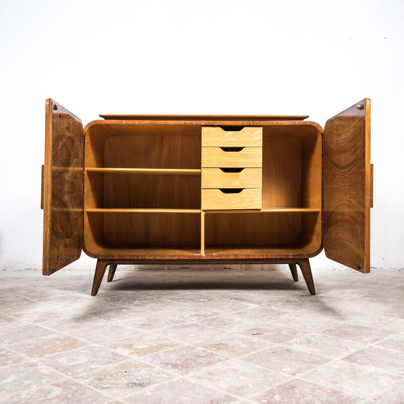 Mid century Art Deco highboard by Jindrich Halabala for UP Zavody, 1930s