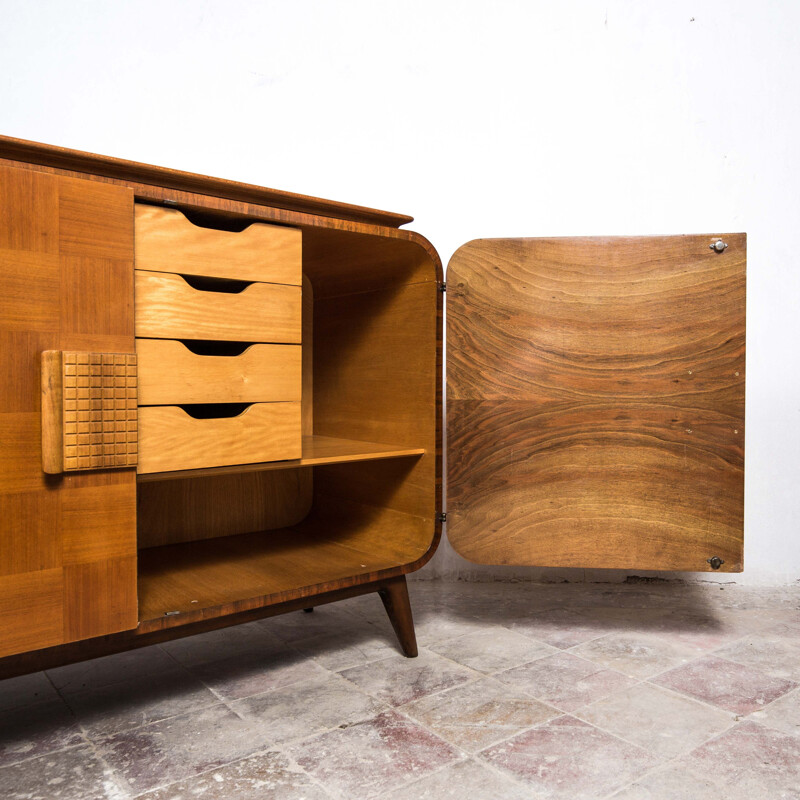 Mid century Art Deco highboard by Jindrich Halabala for UP Zavody, 1930s