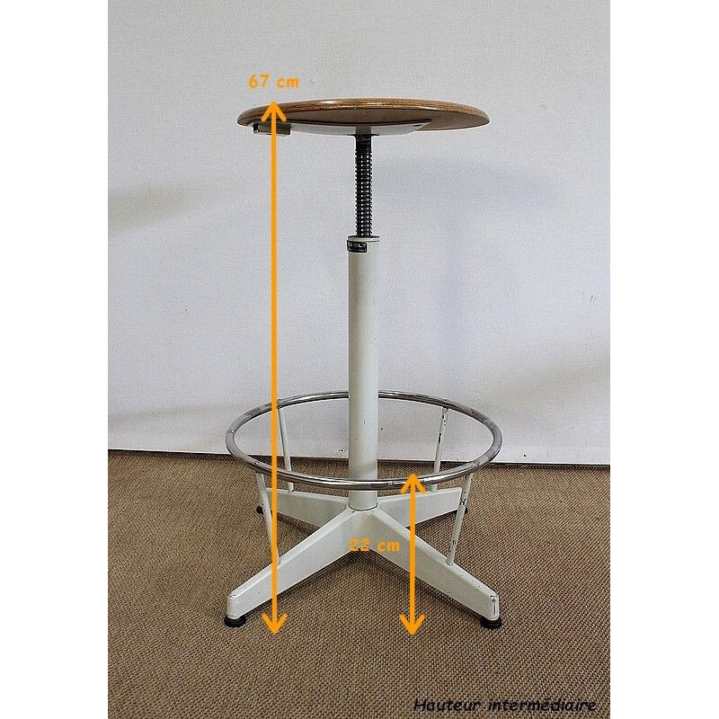 Vintage architect's stool, 1960