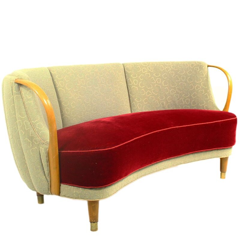 Vintage Danish sofa by N.A. Jørgensen Møbelfabrik, 1950s