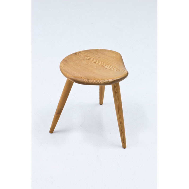 Mid-century Norwegian pine stool from Norsk Husflid, 1950s