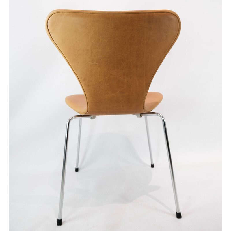 Ensemble de 4 chaises vintage Seven modèle 3107 par Arne Jacobsen pour Fritz Hansen