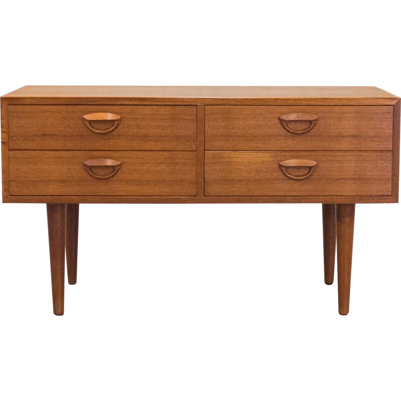 Petite commode scandinave Feldballes møbelfabrik en teck, Kai KRISTIANSEN - 1950 