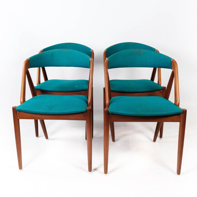 Ensemble de 4 chaises vintage modèle 31 par Kai Kristiansen pour Schou Andersen, 1960