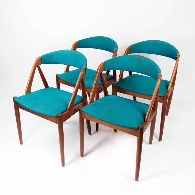 Set of 4 vintage dining chairs model 31 by Kai Kristiansen for Schou Andersen, 1960s