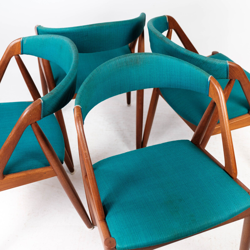 Ensemble de 4 chaises vintage modèle 31 par Kai Kristiansen pour Schou Andersen, 1960