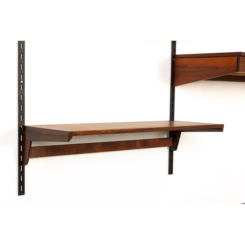 Mid century rosewood wall unit by Kai Kristiansen for Feldballes Møbelfabrik, Denmark 1960s