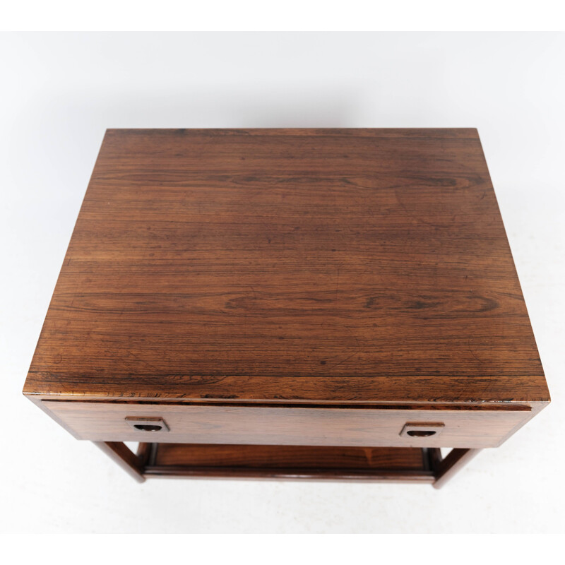 Vintage night stand in rosewood of danish design by Brouer, 1960s