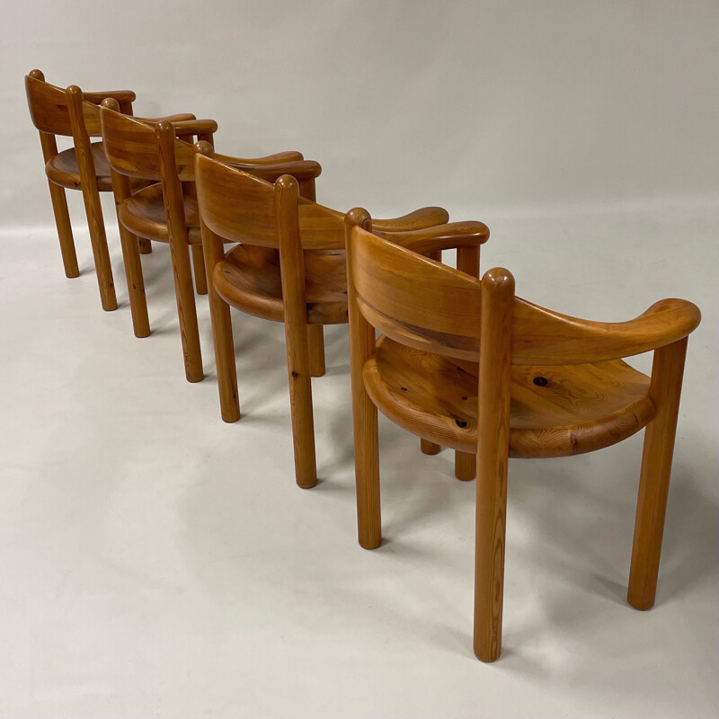 Set van 4 vintage Deense stoelen met armleuningen van Rainer Daumiller voor Houtzagerij Hirtshals, 1960
