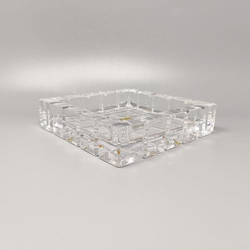 Vintage to smoke set in crystal by Kristall Krisla, Italy 1970s