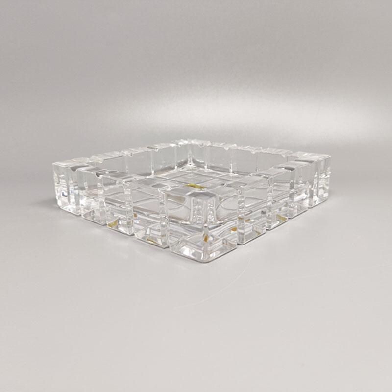 Vintage to smoke set in crystal by Kristall Krisla, Italy 1970s