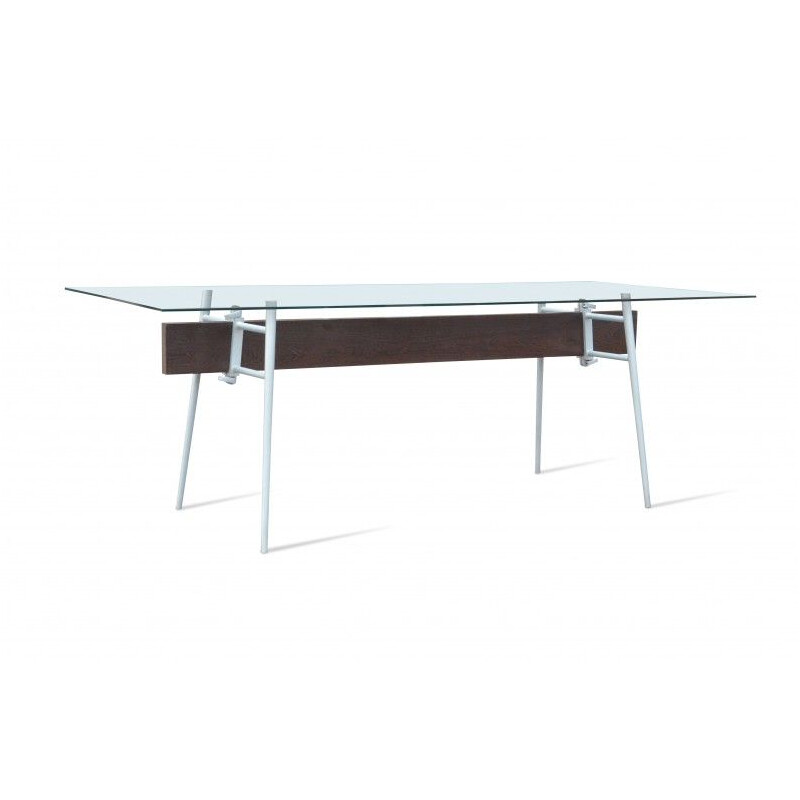 "MT Minimum" vintage table in glass by Philippe Starck for CASSINA
