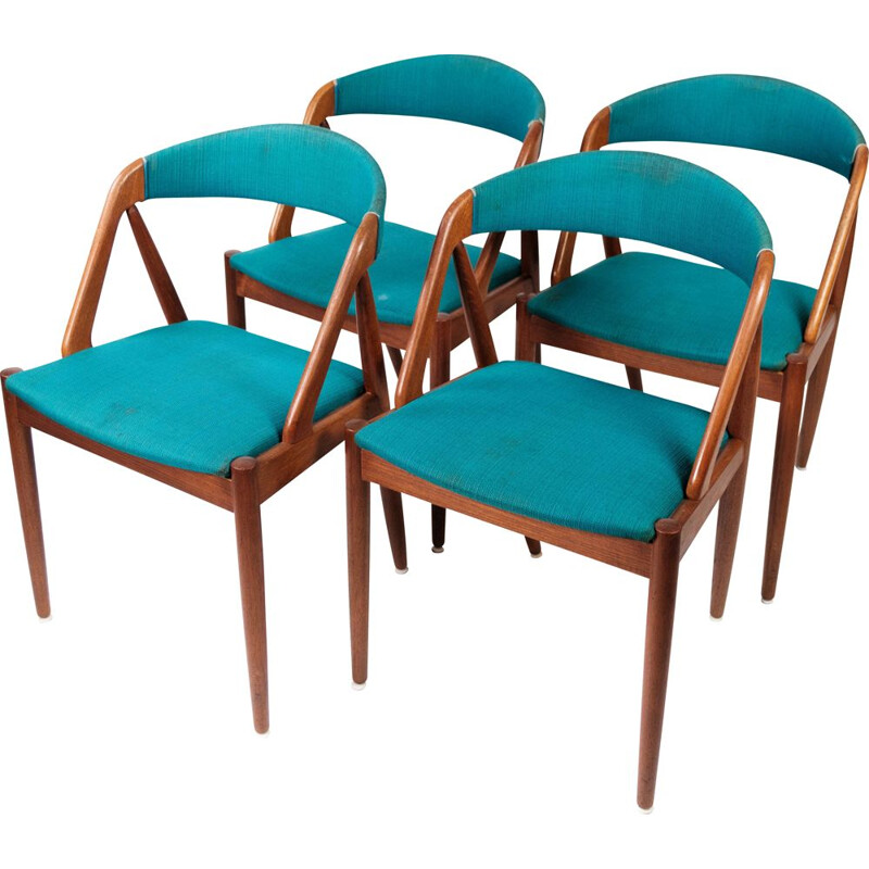 Ensemble de 4 chaises vintage modèle 31 par Kai Kristiansen pour Schou Andersen, 1960