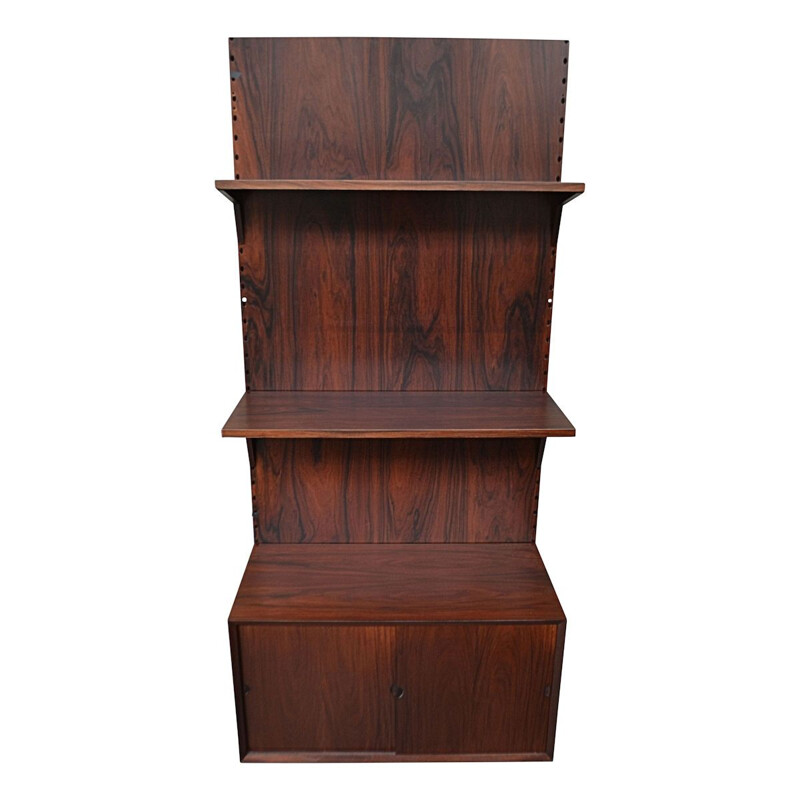 Vintage Danish rosewood wall-unit system by Poul Cadovius for Cado, 1960s