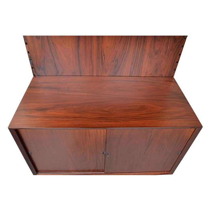 Vintage Danish rosewood wall-unit system by Poul Cadovius for Cado, 1960s