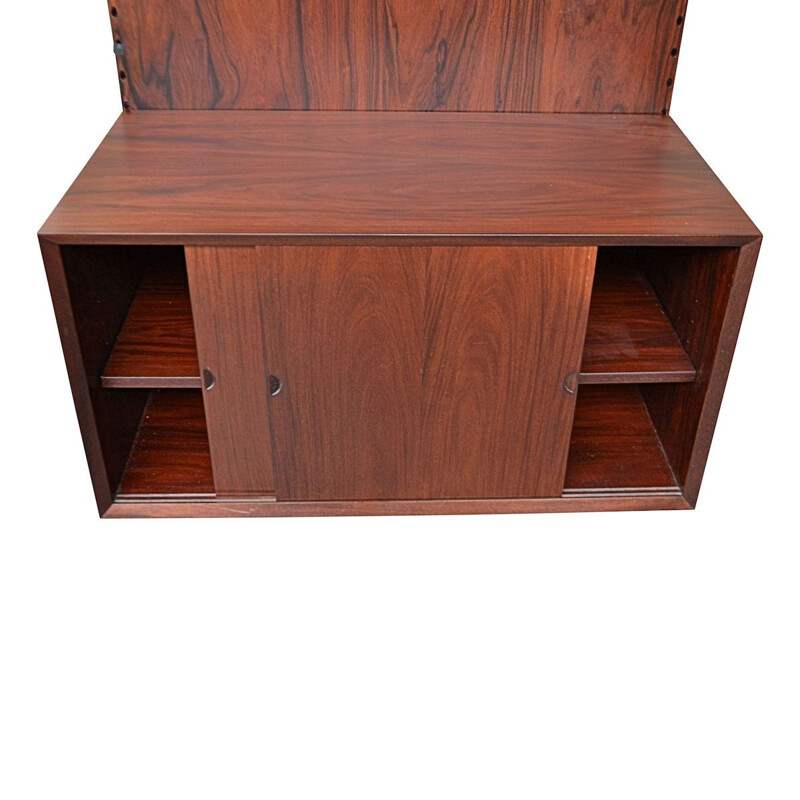 Vintage Danish rosewood wall-unit system by Poul Cadovius for Cado, 1960s