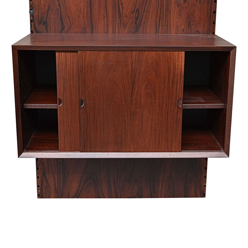 Vintage Danish rosewood wall-unit system by Poul Cadovius for Cado, 1960s