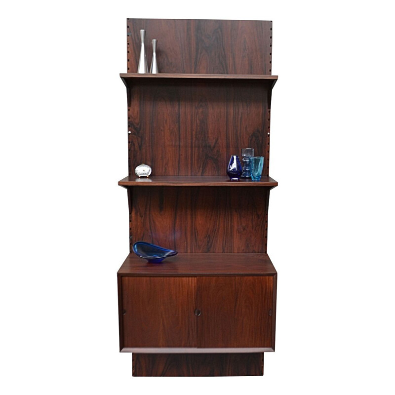 Vintage Danish rosewood wall-unit system by Poul Cadovius for Cado, 1960s