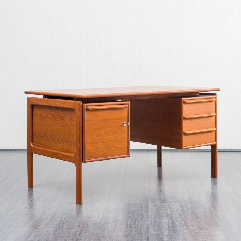 Mid century Danish teak desk, 1960s