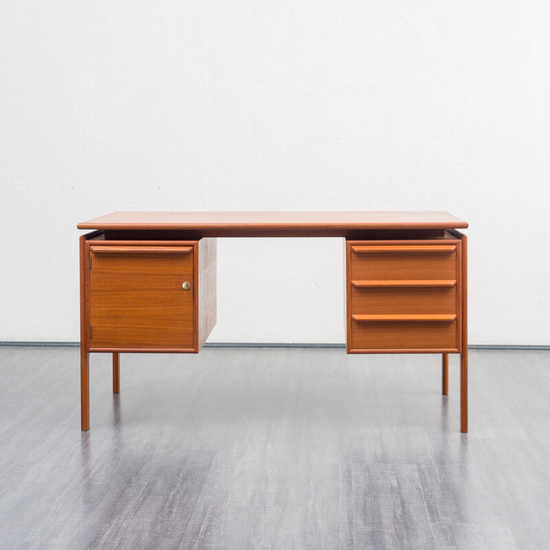 Mid century Danish teak desk, 1960s