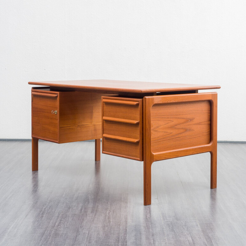 Mid century Danish teak desk, 1960s