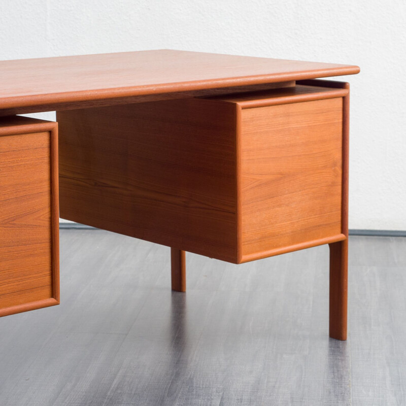 Mid century Danish teak desk, 1960s