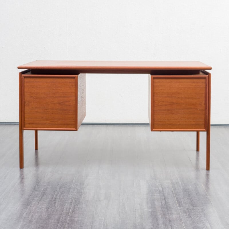 Mid century Danish teak desk, 1960s