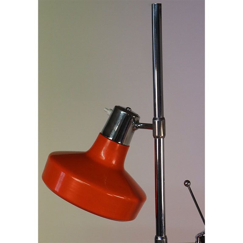 Vintage orange floor lamp by Monix, France 1960