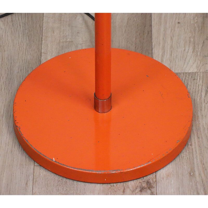 Vintage orange floor lamp by Monix, France 1960