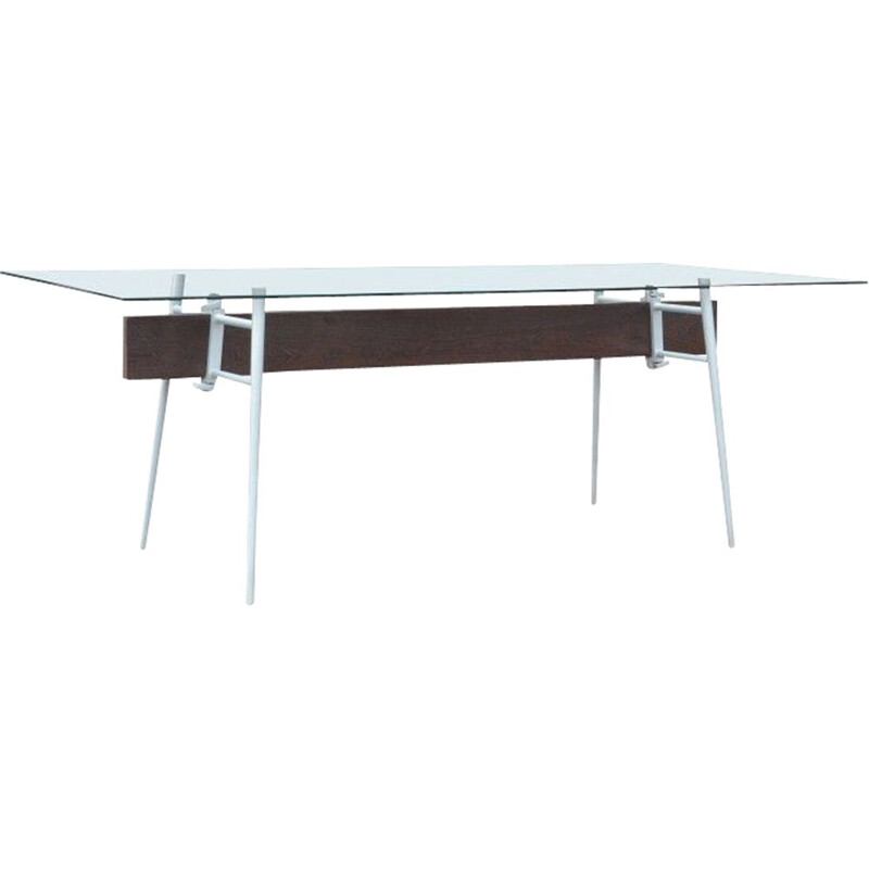 Table vintage "MT Minimum" en verre de Philippe Starck pour CASSINA