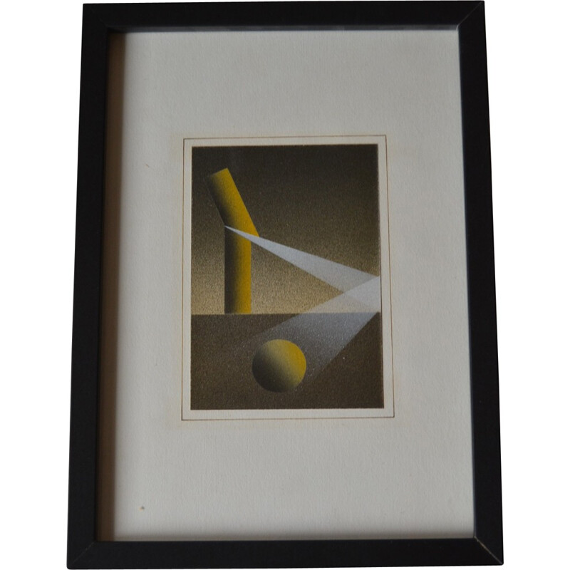 Original lithography ink signed, Julio LE PARC - 1980s