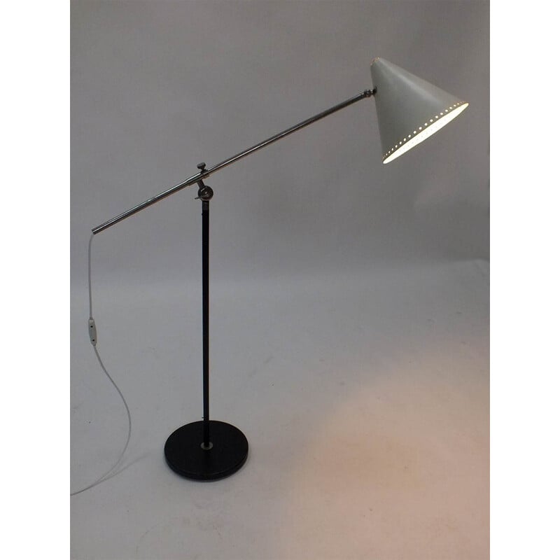 Mid century floor lamp by F. Fiedeldij for Artimeta, Netherlands 1955