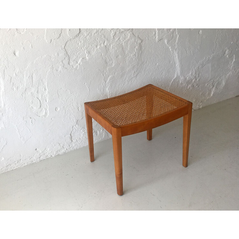 Tabouret danois vintage en bois de hêtre, 1960