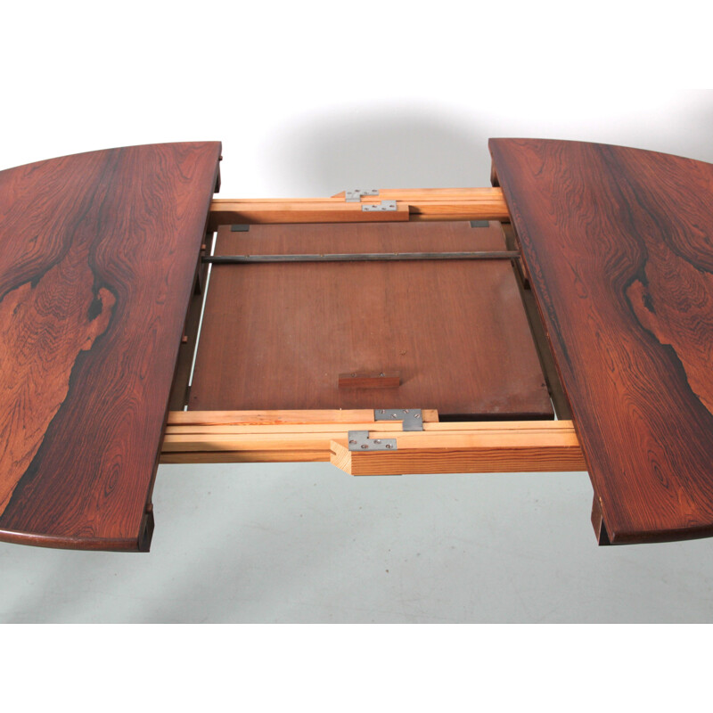 Scandinavian vintage dining set model 630 in Rio rosewood, 1964