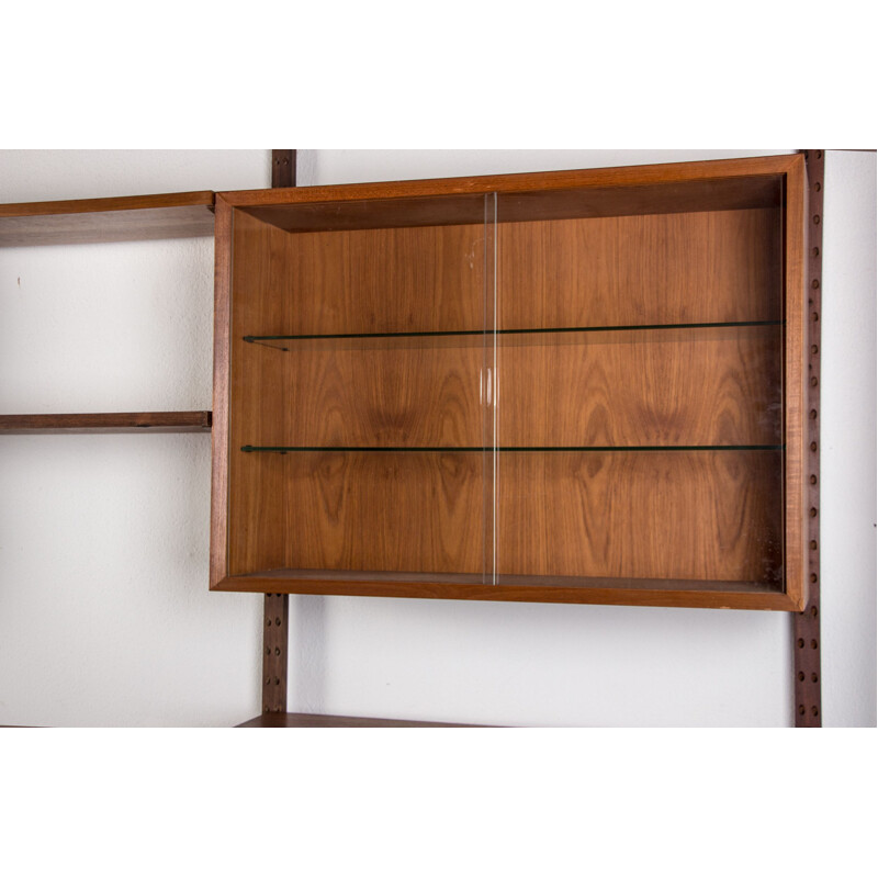 Vintage Danish teak wall unit by Poul Cadovius for Cado, 1960