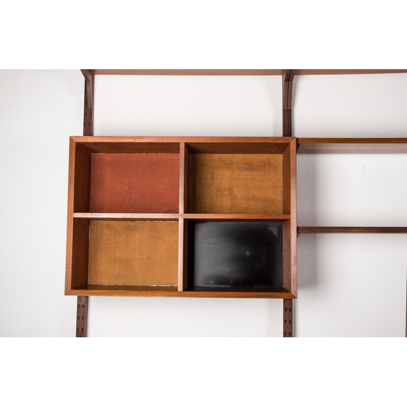 Vintage Danish teak wall unit by Poul Cadovius for Cado, 1960