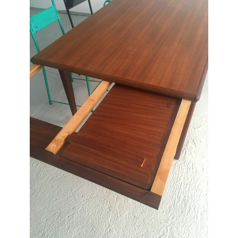 Scandinavian vintage table in solid teak by Johannes Andersen, 1960