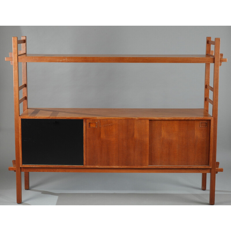 Scandinavian teak furniture on a removable frame - 1960s