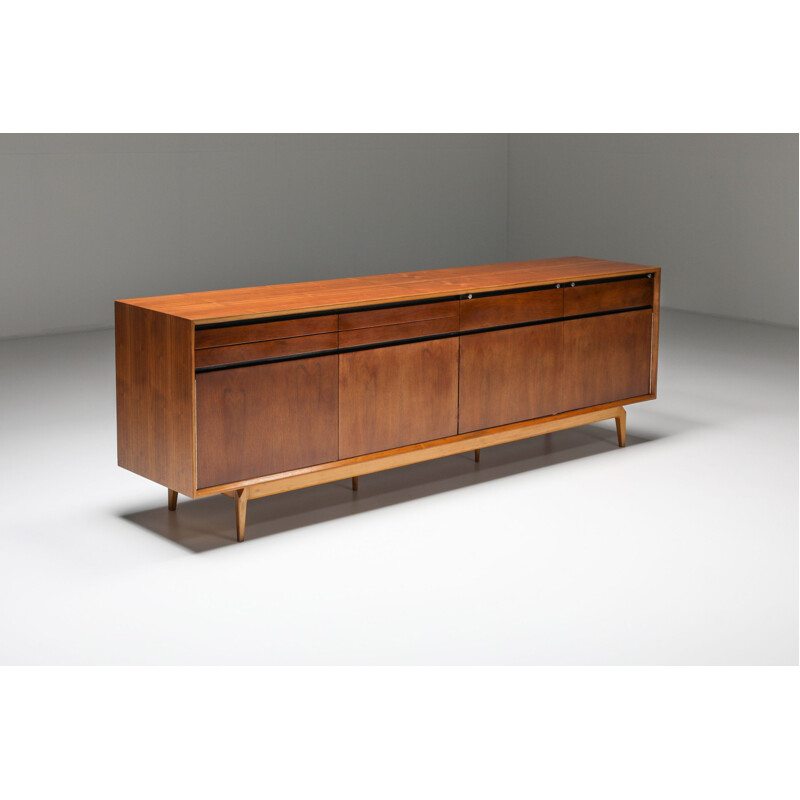 Rosewood & walnut vintage Madison sideboard from De Coene, 1958