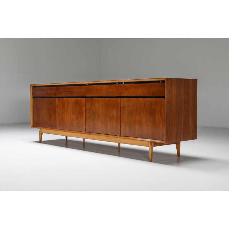 Rosewood & walnut vintage Madison sideboard from De Coene, 1958