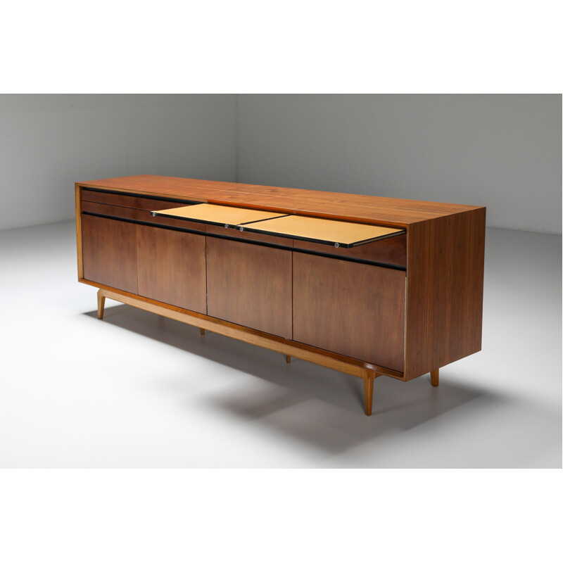 Rosewood & walnut vintage Madison sideboard from De Coene, 1958