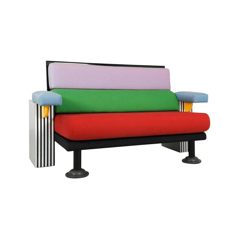 Memphis "Lido" mulitocolour sofa by Michele DE LUCCHI - 1982