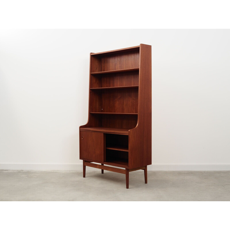 Teak vintage bookcase by Johannes Sorth, Denmark 1960s