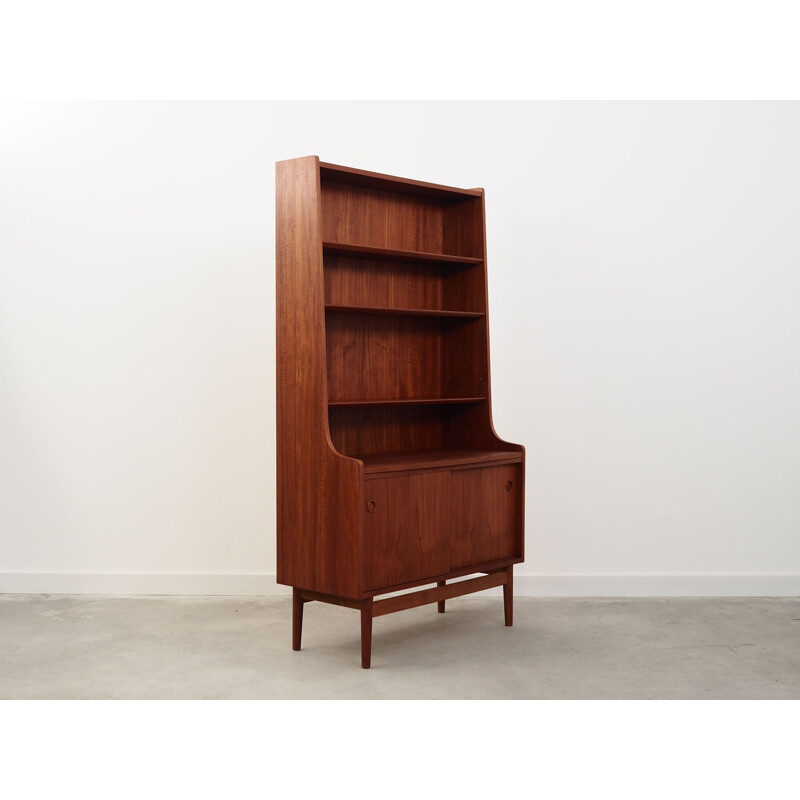 Teak vintage bookcase by Johannes Sorth, Denmark 1960s