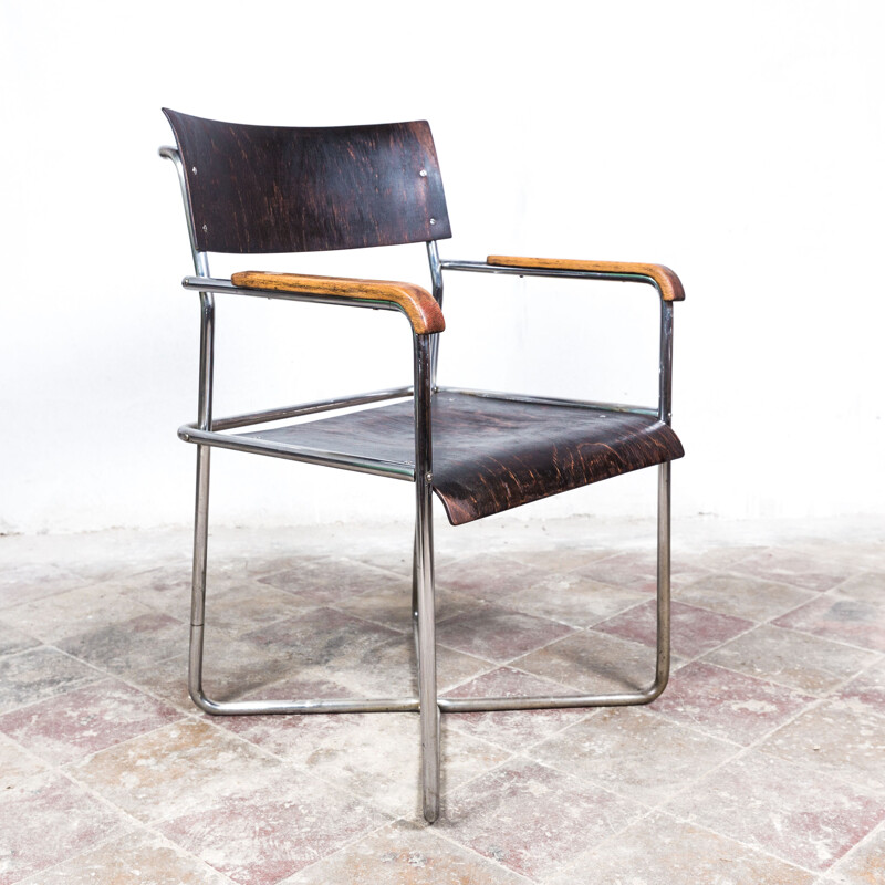 Paire de fauteuils vintage Thonet B 11 de Marcel Breuer, 1935