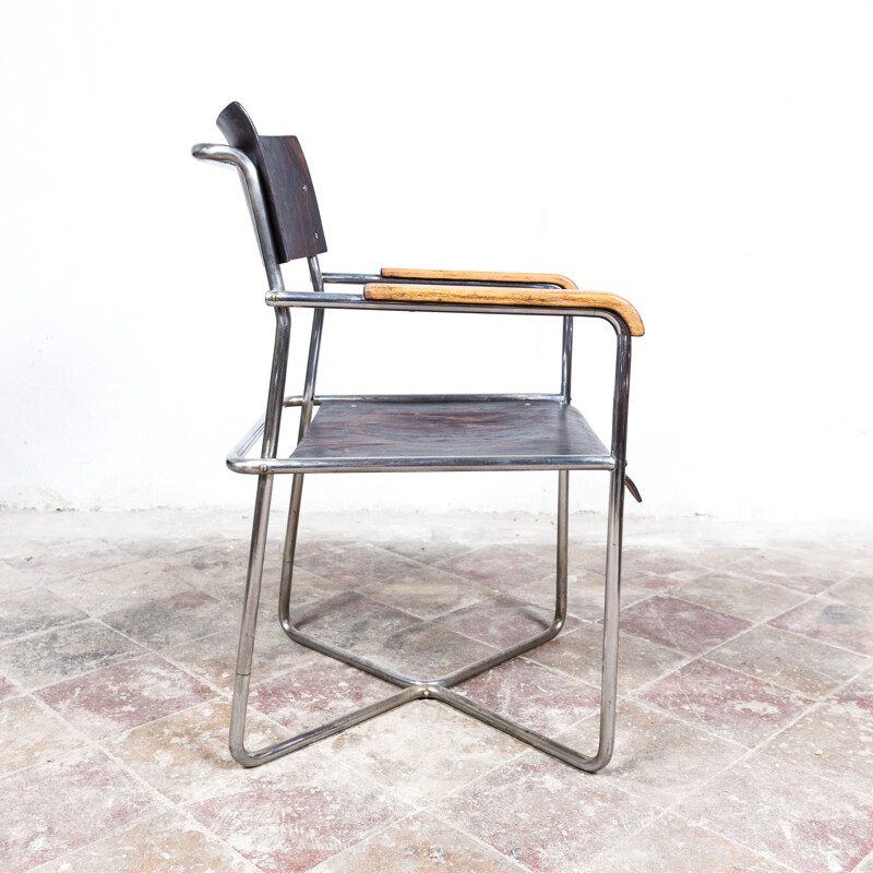 Paire de fauteuils vintage Thonet B 11 de Marcel Breuer, 1935